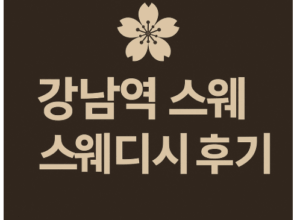 강남역 스웨디시 후기